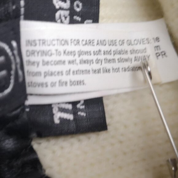 3M Thinsulate Men's Size 11 Black Faux Leather 100% Wool Lined Gloves - Picture 6 of 7